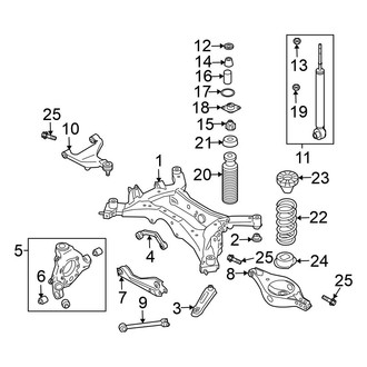 Nissan OE - Rear Suspension - Suspension Components (AWD)