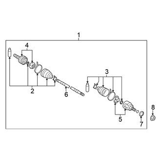 Nissan OE - Rear Suspension - Drive Axles (AWD)
