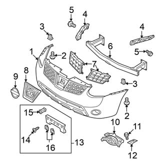 Nissan OE - Front Bumper & Grille - Bumper & Components