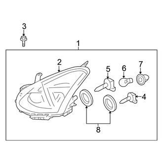 Nissan OE - Front Lamps - Headlamp Components (W/O Xenon)