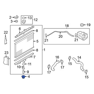 Nissan OE - Lower Radiator Insulator