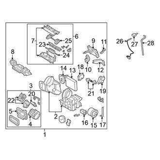 Nissan OE - Air Conditioner & Heater - Evaporator & Heater Components