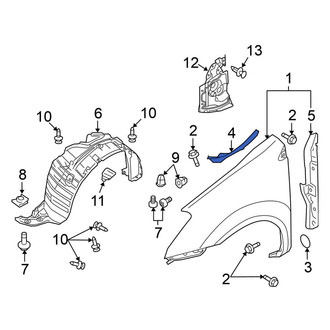 Nissan OE - Front Left Fender Filler Panel