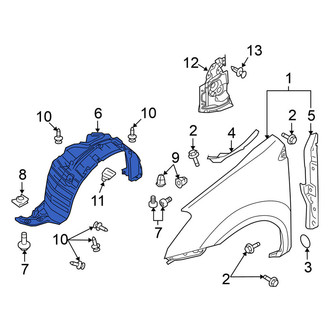 Nissan OE - Front Left Fender Splash Shield