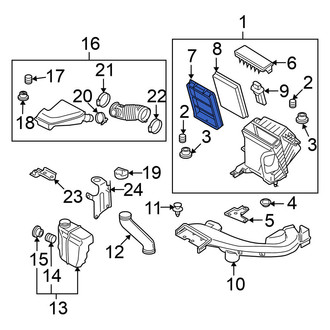 Nissan OE - Air Cleaner Baffle