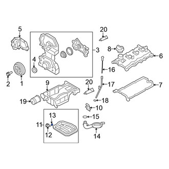 Nissan OE - Engine Oil Drain Plug Gasket