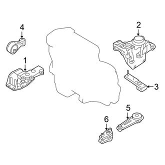 Nissan OE - Engine / Transaxle - Engine & Transmission Mounting (AWD)