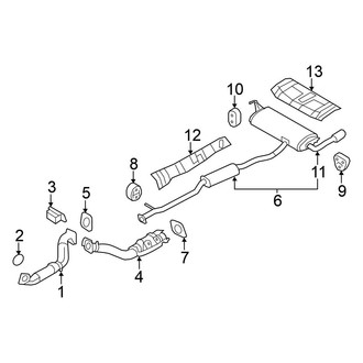 Nissan OE - Exhaust System - Exhaust Components (Canada Parts), (S / SV)