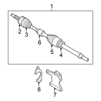 Nissan OE - Front Suspension - Drive Axles (S / SV)