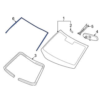 Nissan OE - Front Windshield Molding