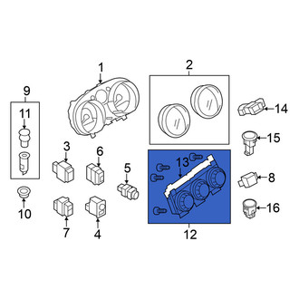 Nissan OE - HVAC Temperature Control Panel