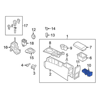 Nissan OE - Rear Console Cup Holder