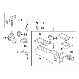 Nissan OE - Rear 12 Volt Accessory Power Outlet Housing