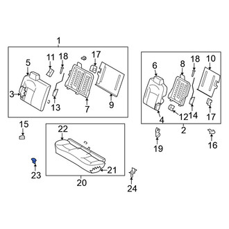 Nissan OE - Seat Cushion Clip