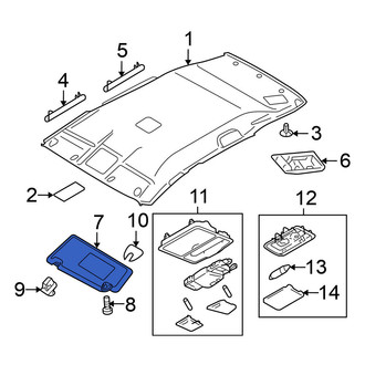 Nissan OE - Front Left Sun Visor