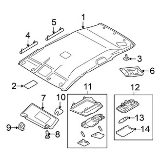 Nissan OE - Roof - Interior Trim (W/O Sunroof)