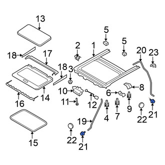 Nissan OE - Sunroof Drain Hose Grommet