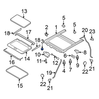 Nissan OE - Headlight Mounting Nut