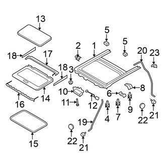 Nissan OE - Roof - Sunroof (With Sunroof)