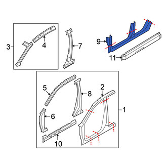 Nissan OE - Right Outer Rocker Panel