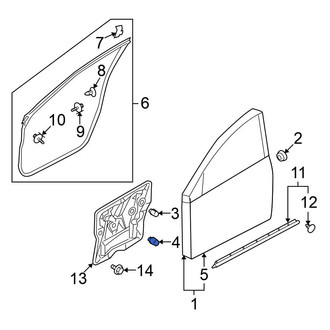 Nissan OE - Front Lower Door Stop