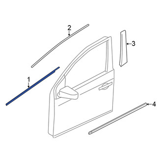 Nissan OE - Front Left Outer Door Window Belt Weatherstrip