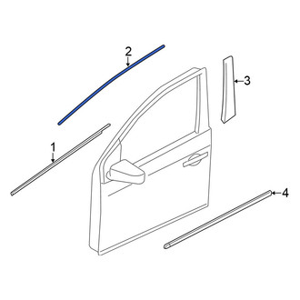 Nissan OE - Front Left Upper Trim Stripe Tape