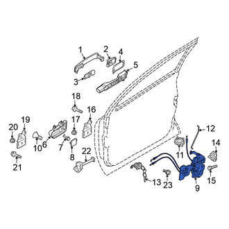 Nissan OE - Front Right Door Latch Assembly