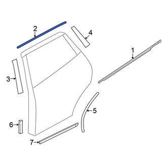 Nissan OE - Rear Left Upper Trim Stripe Tape