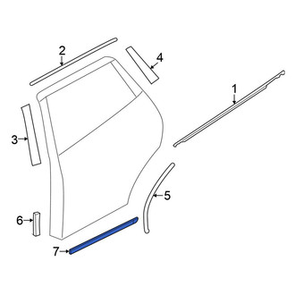 Nissan OE - Rear Right Door Molding