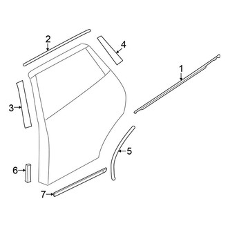 Nissan OE - Rear Door - Exterior Trim