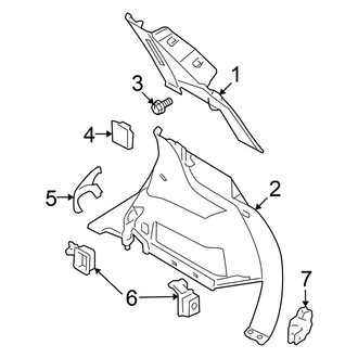 Nissan OE - Quarter Panel - Interior Trim