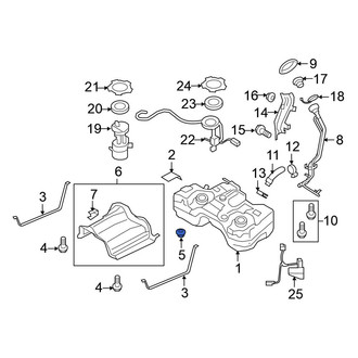 Nissan OE - Fuel Tank Strap Nut