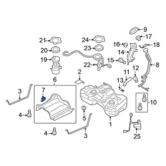 Nissan OE - Fuel Tank Shield Clip