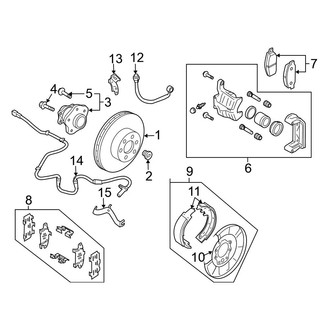Nissan OE - Rear Suspension - Brake Components (FWD)