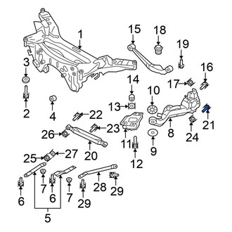 Nissan OE - Suspension Shock Absorber Bolt