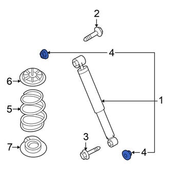 Nissan OE - Rear Suspension Stabilizer Bar Link Nut