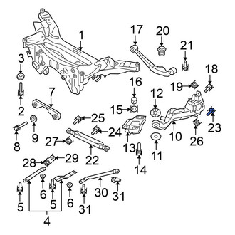 Nissan OE - Front Suspension Control Arm Bolt