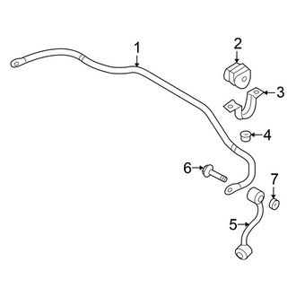 Nissan OE - Rear Suspension - Stabilizer Bar & Components (AWD)