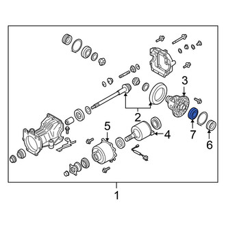 Nissan OE - Rear Differential Carrier Bearing