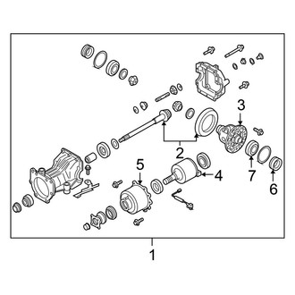 Nissan OE - Rear Suspension - Axle & Differential (AWD)