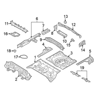 Nissan OE - Rear Body & Floor - Floor & Rails