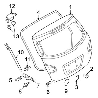 Nissan OE - Lift Gate - Gate & Hardware