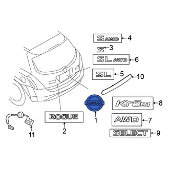 Nissan OE - Rear Hatch Emblem