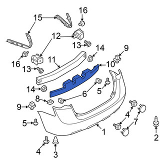 Nissan OE - Rear Bumper Impact Absorber