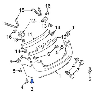 Nissan OE - Bumper Cover Retainer