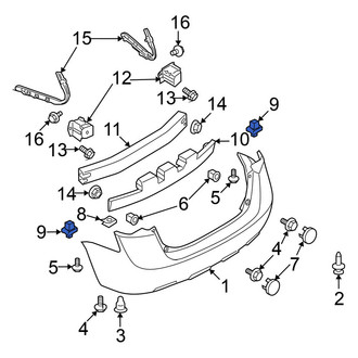Nissan OE - Right Bumper Cover Bracket