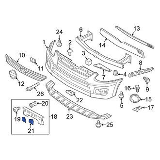 Nissan OE - License Plate Bracket Nut