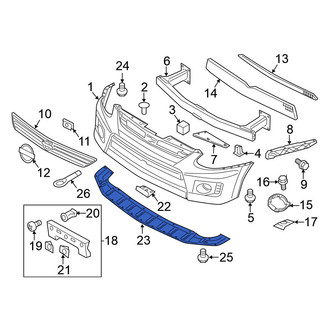 Nissan OE - Front Radiator Support Splash Shield