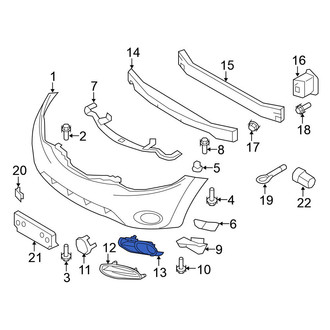 Nissan OE - Front Right Fog Light Trim